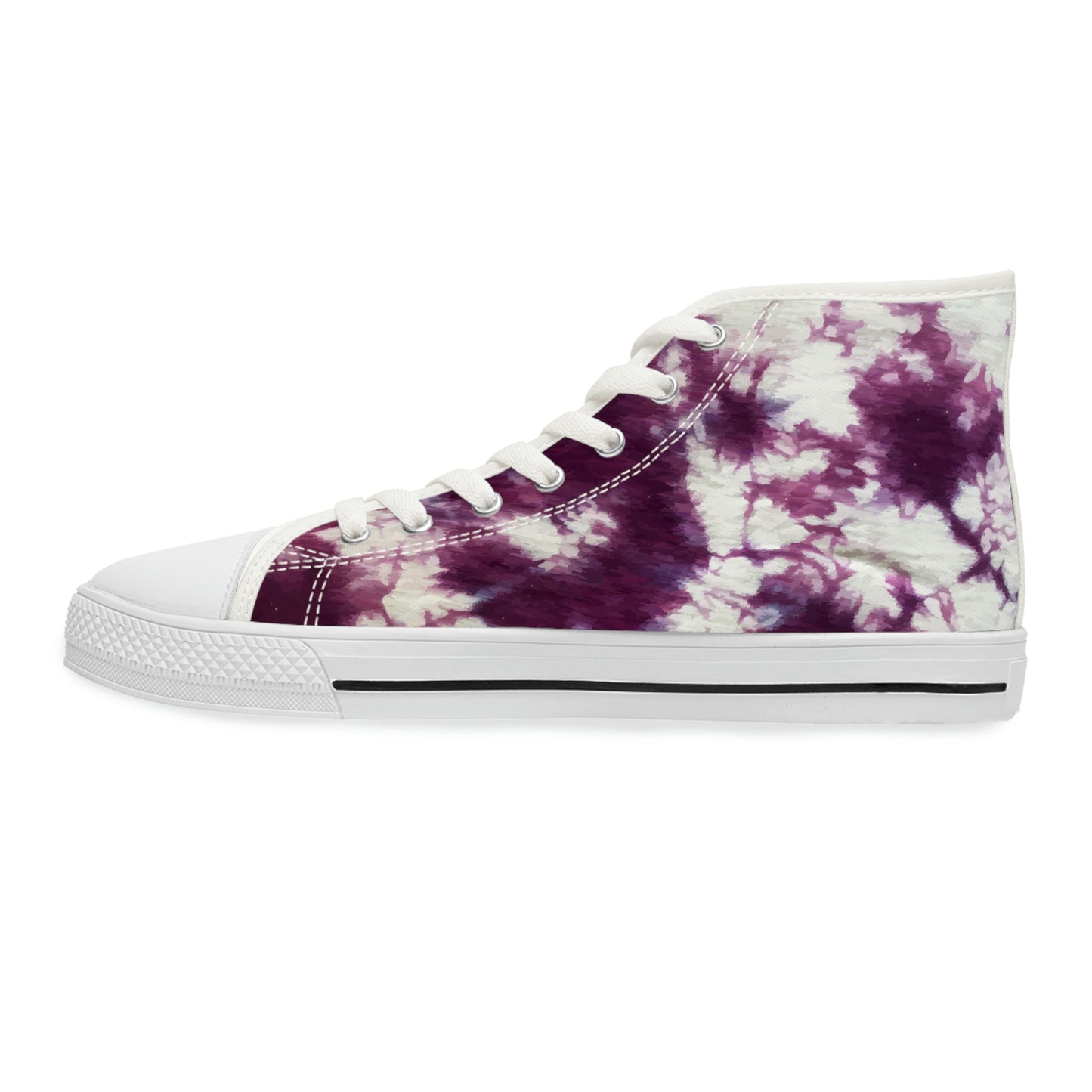 Women's Tie Dye High Top Sneakers in Sangria