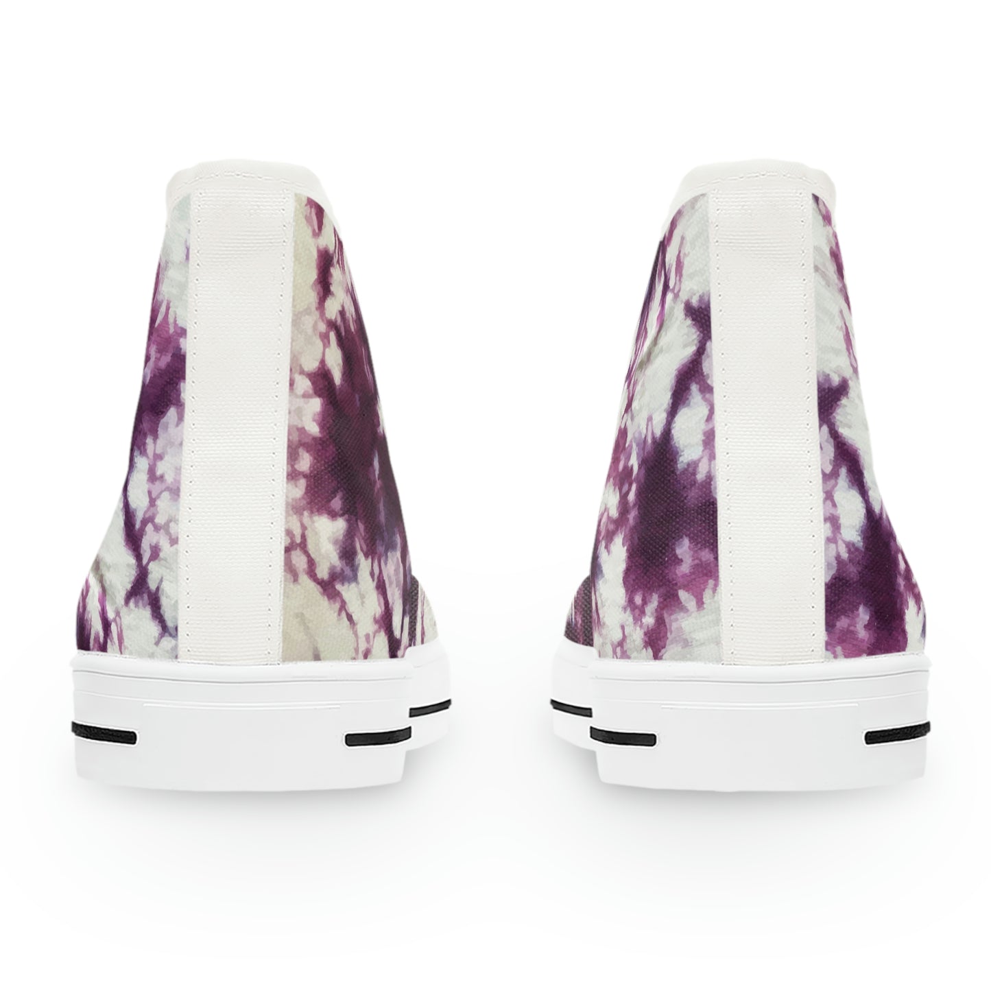 Women's Tie Dye High Top Sneakers in Sangria