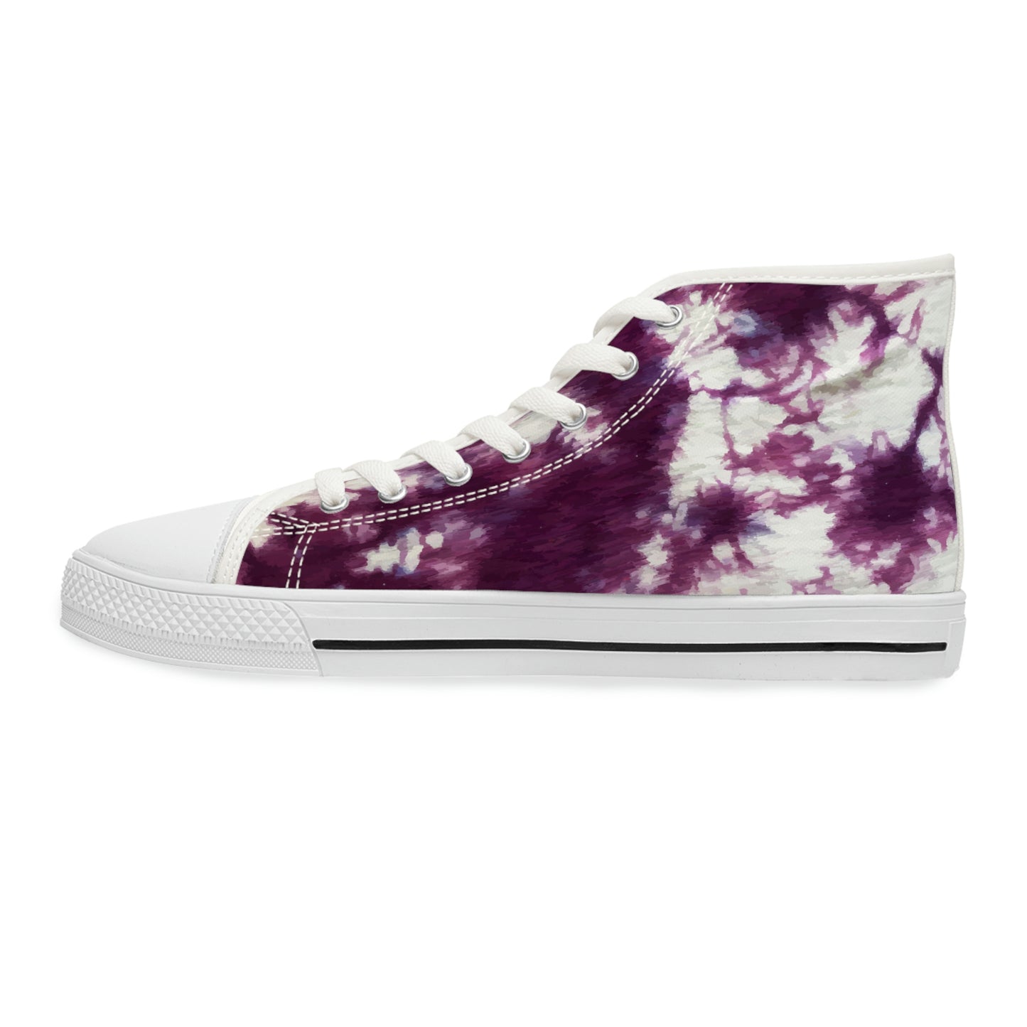 Women's Tie Dye High Top Sneakers in Sangria