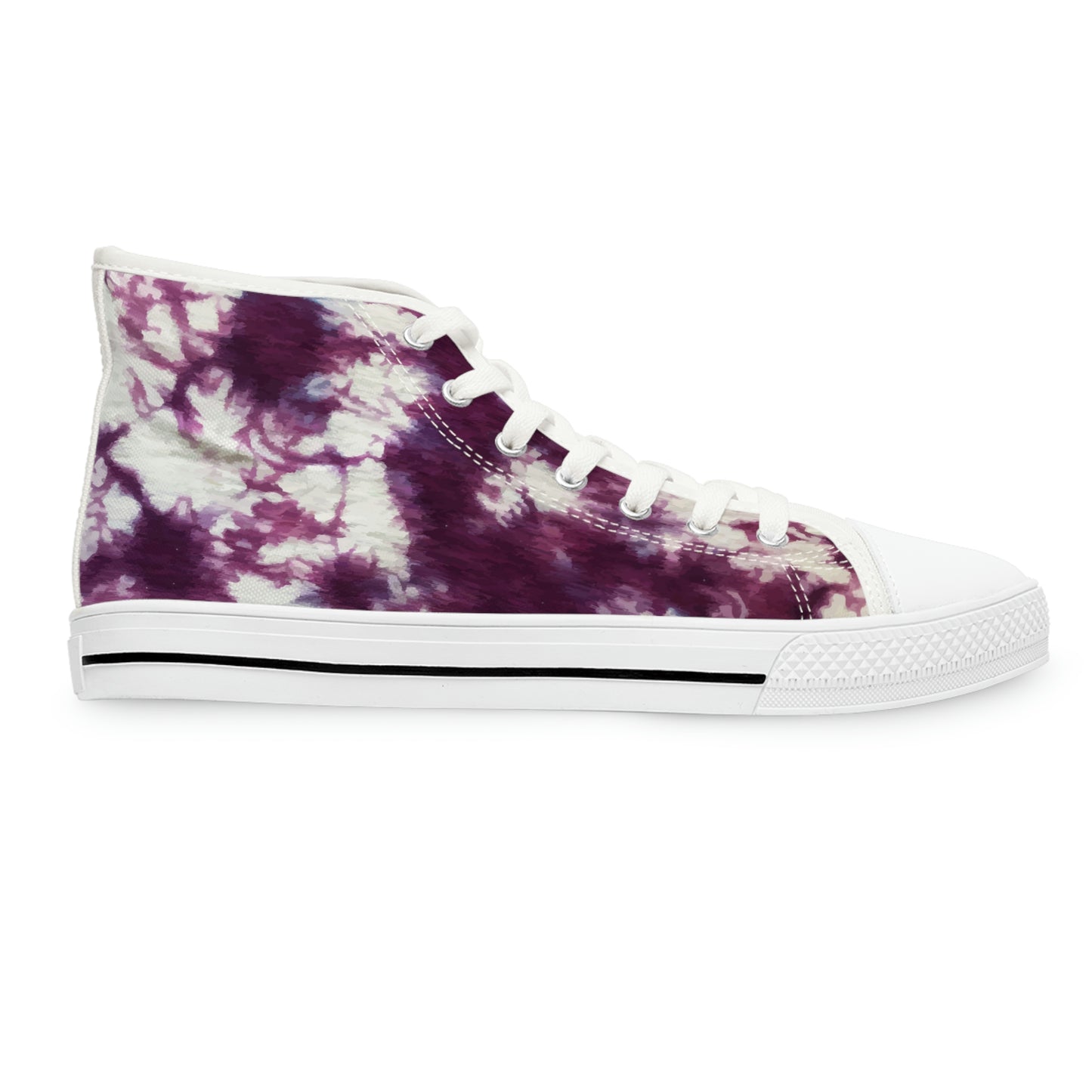 Women's Tie Dye High Top Sneakers in Sangria