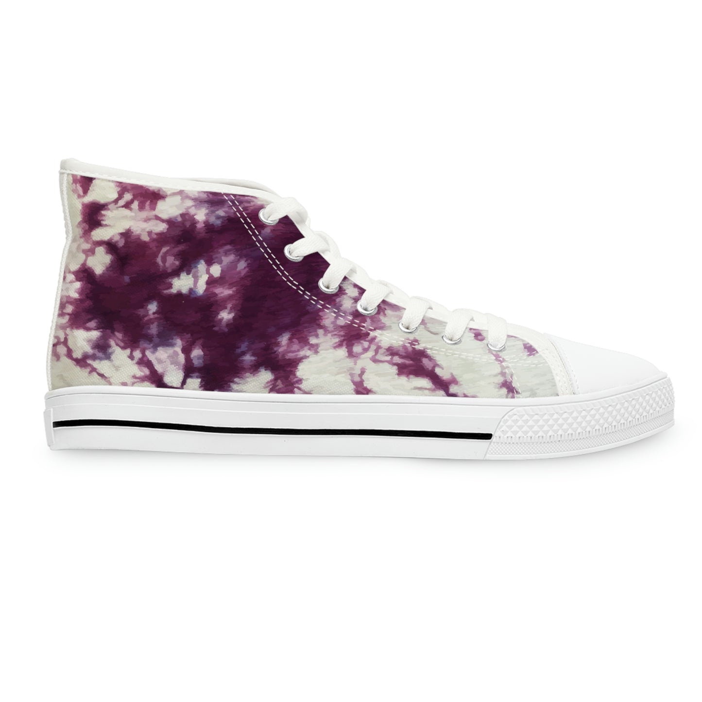 Women's Tie Dye High Top Sneakers in Sangria