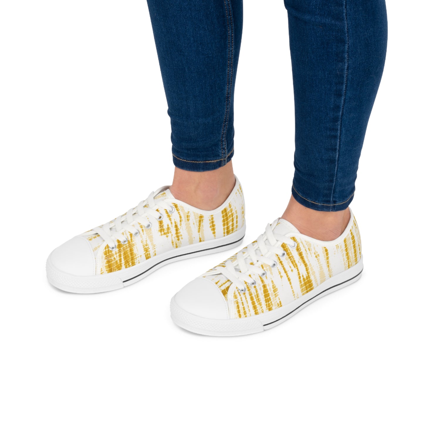 Women's Shibori Low Top Sneakers in Empire Yellow