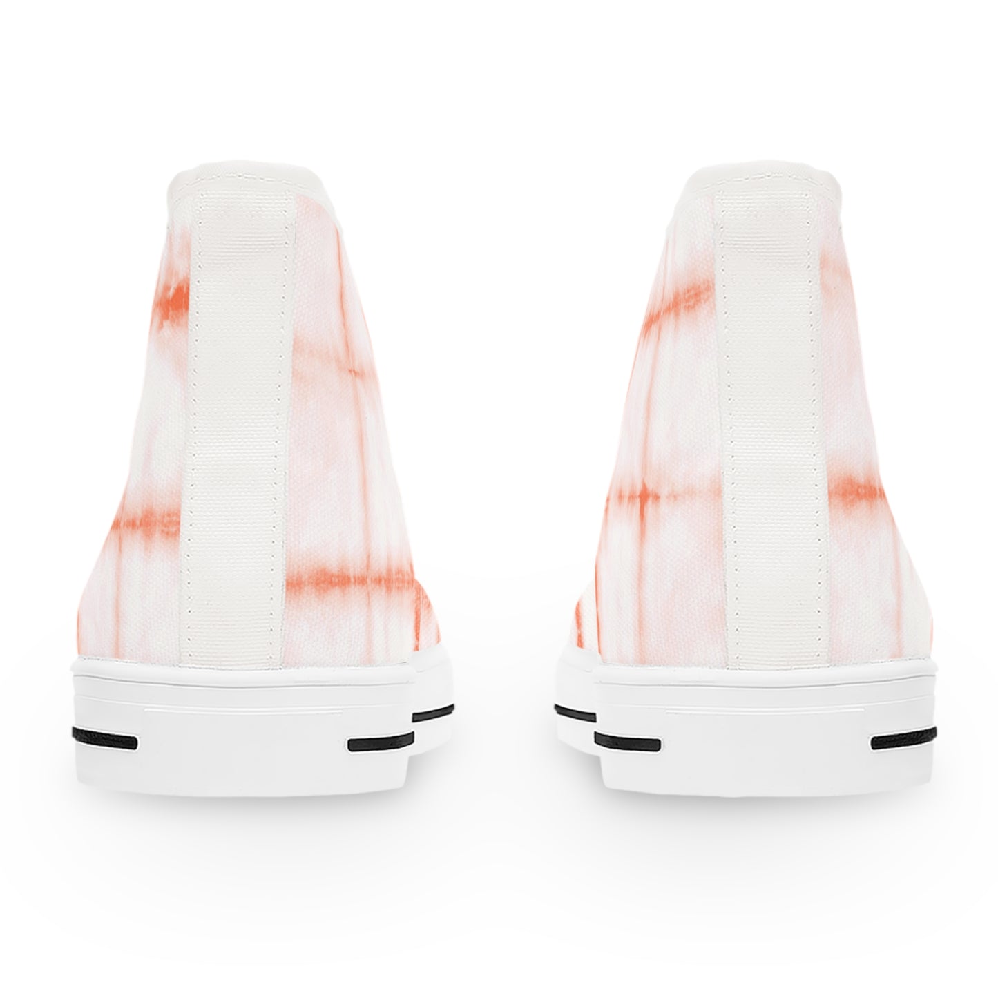 Women's Shibori High Top Sneakers in Peach Pink