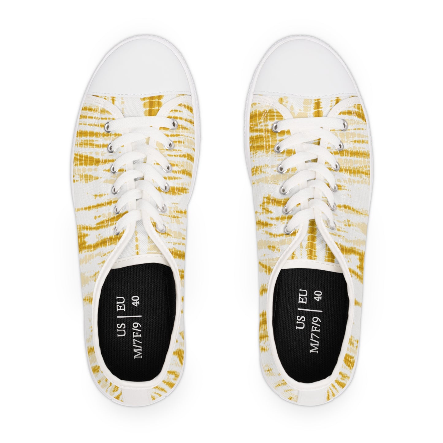 Women's Shibori Low Top Sneakers in Empire Yellow