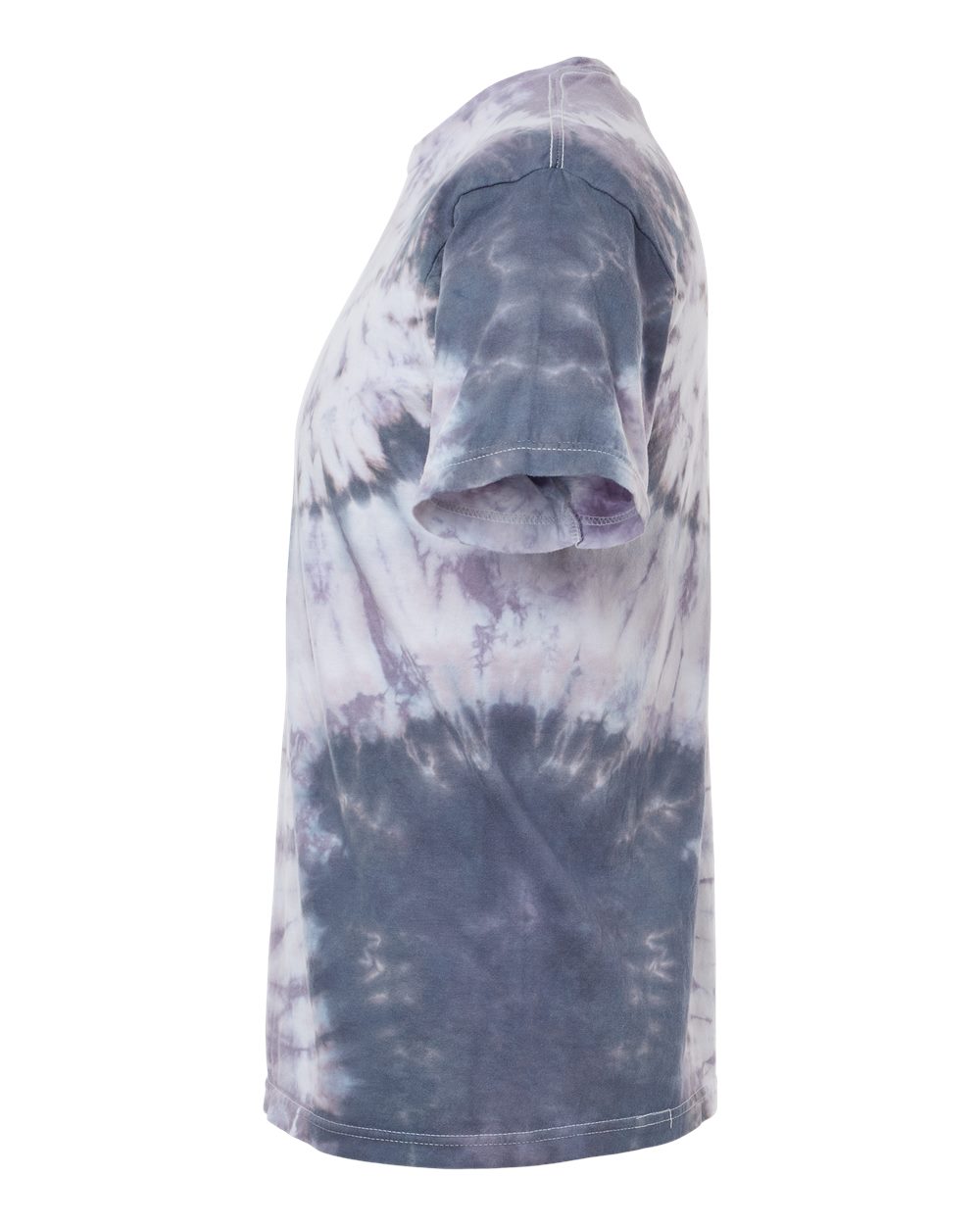 Unisex Over-Dyed Crinkle Tie-Dyed T-Shirt in Tranquil Blue