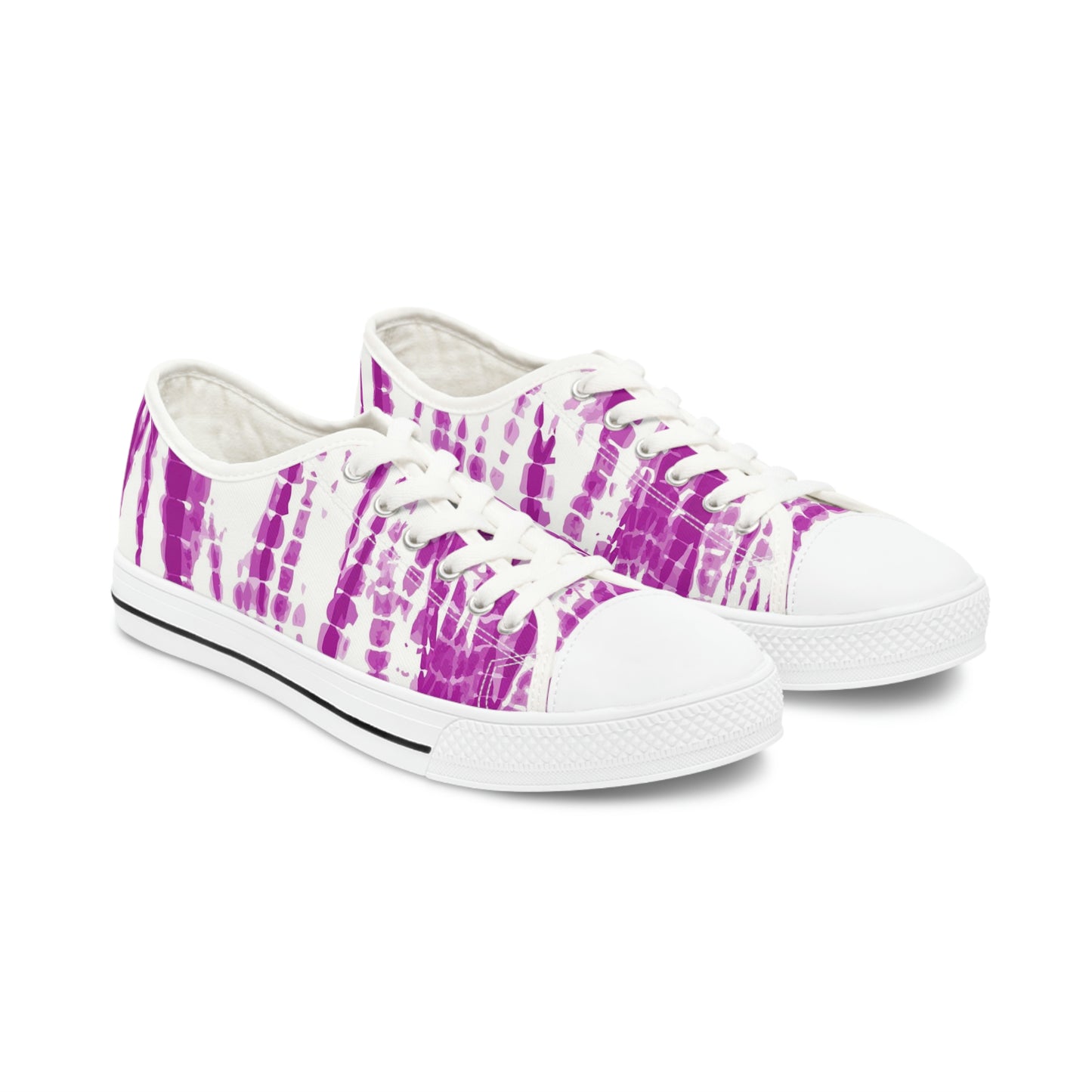 Women's Shibori Low Top Sneakers in Beetroot Purple