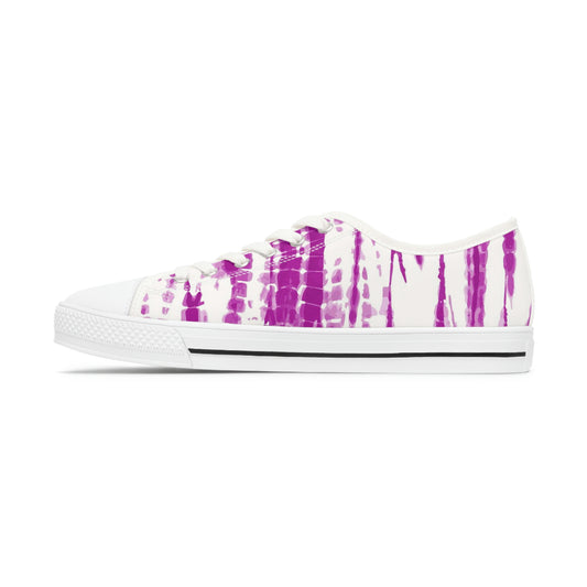 Women's Shibori Low Top Sneakers in Beetroot Purple