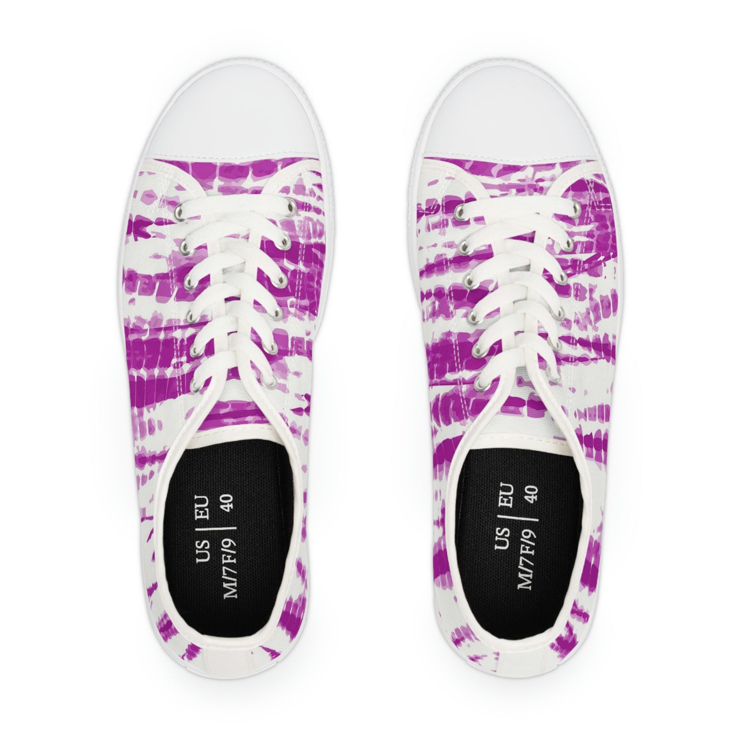 Women's Shibori Low Top Sneakers in Beetroot Purple