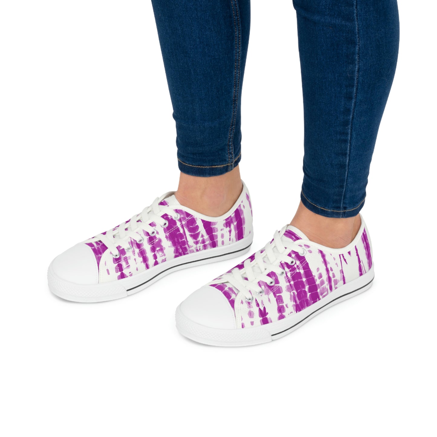 Women's Shibori Low Top Sneakers in Beetroot Purple